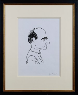 Jerzy FLISAK (1930-2008), Portret aktora Jana Peszka