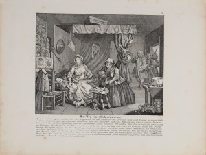 William HOGARTH (1697-1764) - według, Der Weg einer Buhlerin (Kariera nierządnicy), XIX w.