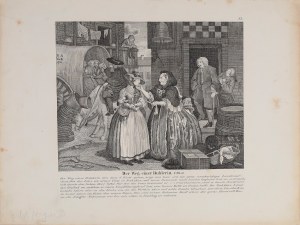 William HOGARTH (1697-1764) - według, Der Weg einer Buhlerin (Kariera nierządnicy), XIX w.