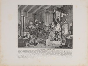William HOGARTH (1697-1764) - według, Der Weg einer Buhlerin (Kariera nierządnicy), XIX w.