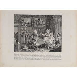 William HOGARTH (1697-1764) - d'après Der Weg einer Buhlerin (La carrière d'une prostituée), 19e siècle.