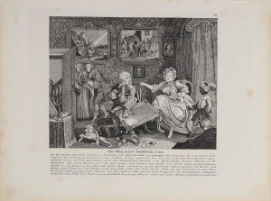 William HOGARTH (1697-1764) - według, Der Weg einer Buhlerin (Kariera nierządnicy), XIX w.