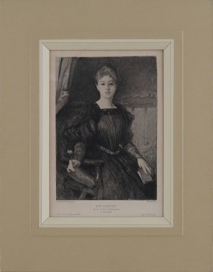 Stanisław Feliks JASIŃSKI (1862-1901), Portret Madame Bartet, 1894