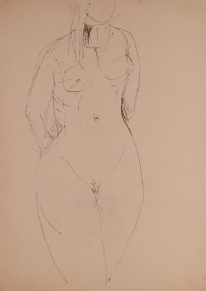 Tadeusz KULISIEWICZ (1899-1988), Szkic aktu kobiecego, lata 50-te XX w.