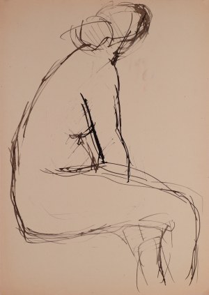 Tadeusz KULISIEWICZ (1899-1988), Szkic aktu kobiecego, lata 50-te XX w.