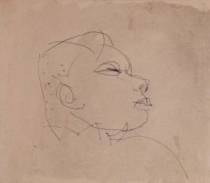 Tadeusz KULISIEWICZ (1899-1988), Szkic głowy, lata 50-te XX w.