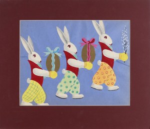 Władysław ŁOPUSZNIAK (1904-1996), Wesołego Alleluja (ilustracja reklamowa)