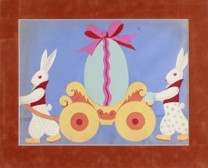 Władysław ŁOPUSZNIAK (1904-1996), Wesołego Alleluja (ilustracja reklamowa)