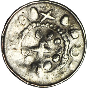 RR-, West Slavic? imitation of the Denarius of the Cross XIw straight cross / Maltese cross