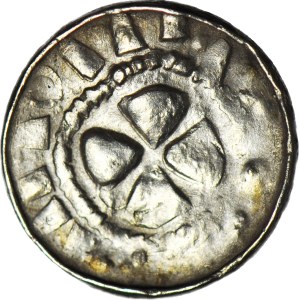 RR-, West Slavic? imitation of the Denarius of the Cross XIw straight cross / Maltese cross