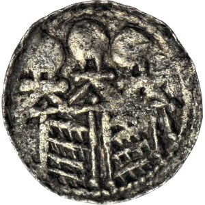 Boleslaw II the Bold 1058-1079, Denarius, royal type, Z+ sign behind head