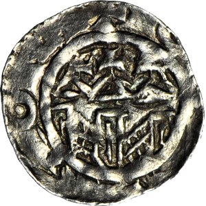 Ladislav I. Herman 1081-1102, krakovský denár, prvá emisia