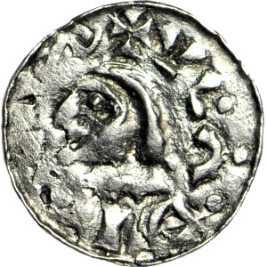 Ladislaus I Herman 1081-1102, Denarius of Cracow, second issue, full otolith legend