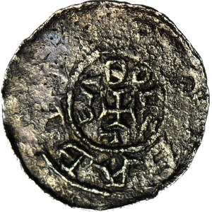 RR-, Boleslaw III the Wry-mouthed 1107-1138, Denarius, Bishop and Knight, double obverse inscription on reverse side