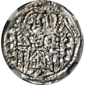 RR-, Bolesław V the Shy, 1243–1279, Denar, ca. 1254, Kraków, mint mark