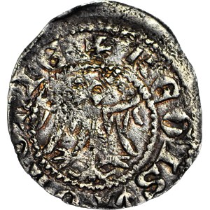 RR-, Kasimir III. der Große, Halbpfennig Krakau, DOPPELKREUZ, schön