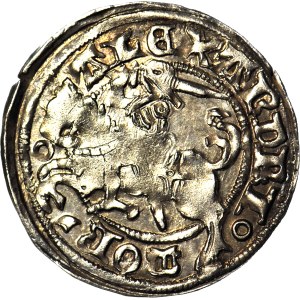 Alexander Jagiellon, Lithuanian half-penny without date, Vilnius, Gothic, mint, magnificent