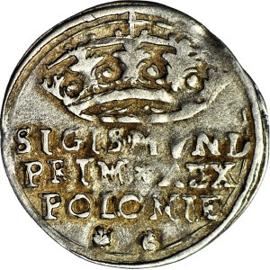 Sigismund I the Old, Penny 1545, Cracow, rare crown, Romanian RRR