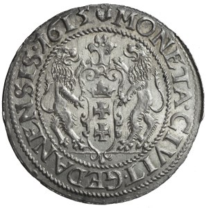 Sigismund III Vasa, Ort 1615, Gdansk, Gothic shield, minted