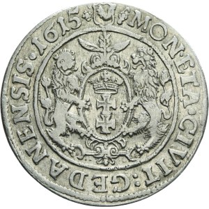 Zygmunt III Waza, Ort 1615, Gdańsk S-A, nowy typ popiersia