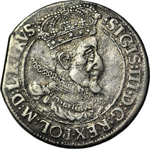 Sigismund III Vasa, Ort 1616, Gdansk, wide orifice