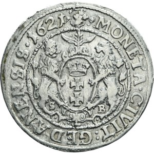 Sigismund III Vasa, Ort 1621, Gdansk, rarer vintage
