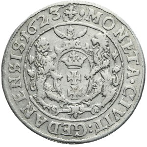 Zikmund III Vasa, Ort 1623 Gdaňsk PR, DATUM V OTOKU, velmi vzácné