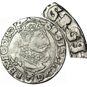 RR-, Sigismund III Vasa, Sixpence 1626, GROSS pierced on SIGIS