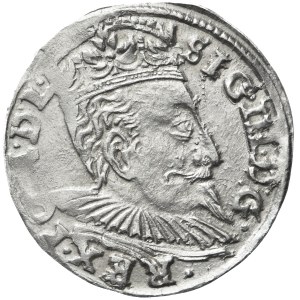 Zikmund III Vasa, Trojak 1596, Vilnius, lev probodnutý hákem, vzácný