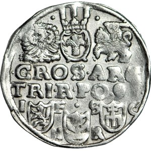 Sigismund III Vasa, Trojak 1597, Bydgoszcz, inscription in two lines