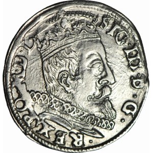 R-, Sigismund III Vasa, Troyak 1598, Vilnius, Chalecki coats of arms and ox head