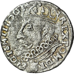 RRR-, Sigismund III Vasa, Trojak 1600 K, Kraków type, imitation HEAD IN RIGHT