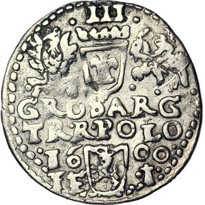 RR-, Sigismund III Vasa, Trojak 1600, Olkusz, no R, Iger does not note