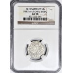 Schlesien, Herzogtum Legnicko-Brzesko-Wołowskie, 3 Krajcars 1618, Zloty Stok, gemünzt