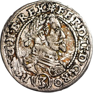 R-, Śląsk, Ferdynand II, 3 krajcary 1630 (PH), Wrocław, BITE TYLKO PRZEZ 3 MIESIĄCE