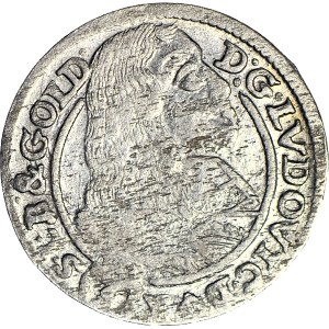 RR-, Schlesien, Ludwig IV. von Legnica, 3 krajcary 1662, BRZEG, Adlersfuß