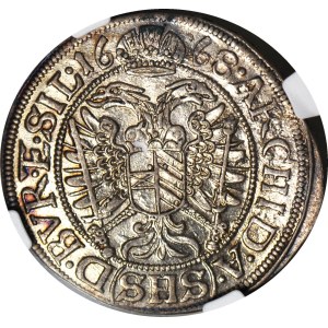 Silesia, Leopold I, 3 krajcars 1668 SHS, Wrocław, SIL, minted