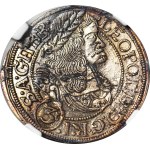 Silesia, Leopold I, 3 krajcars 1668 SHS, Wrocław, SIL, minted
