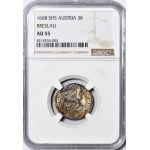 Silesia, Leopold I, 3 krajcars 1668 SHS, Wrocław, SIL, minted