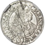 RR-, Śląsk, Chrystian Wołowski, 3 krajcary 1669, Brzeg, dodatkowe znaki interpunkcyjne!