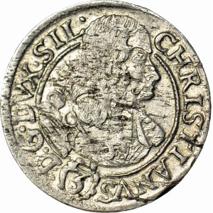 R-, Silesia, Chrystian Wallach, 3 krajcary 1669, Brzeg