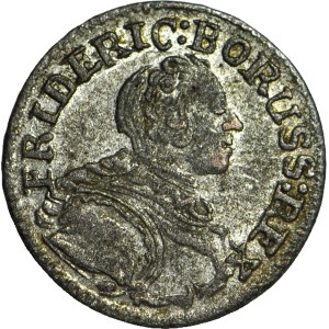 Silesia, Frederick II, 1 krajcar 1753 B, Wroclaw, rare and beautiful