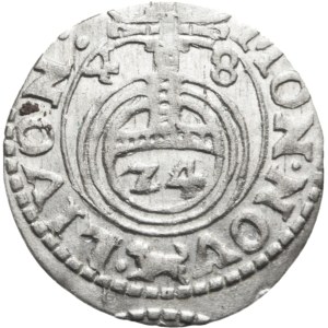 Inflants, Christina of Sweden, Half-track 1648, Riga, minted