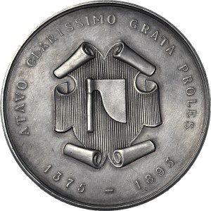 RRR-, Medal 1893, Mikolaj Zaklika of Międzygórze, Grand Crown Chancellor, SILVER, 59mm, 90gr. mintage of 15 pieces