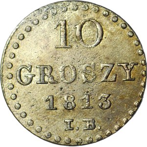 Księstwo Warszawskie, 10 groszy 1813, piękne