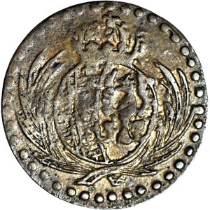 R-, Duchy of Warsaw, 10 pennies 1813, period forgery, brass