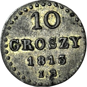 Duchy of Warsaw, 10 groszy 1813 IB