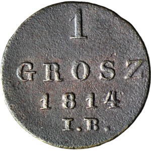 Duchy of Warsaw, 1 Grosz 1814 IB