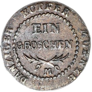Free City of Gdansk 1808-1812, Penny 1809, beautiful