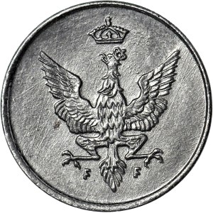 Królestwo Polskie, 1 fenig 1918, menniczy